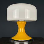 Vintage Mid-Century Modern Table Lamp, Italy 1970s, Space Age, Yellow