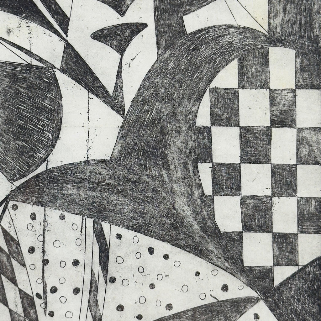 Graphics, etching, signature "Popy", Italy 1972