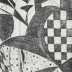 Graphics, etching, signature "Popy", Italy 1972