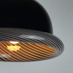 Vintage Murano black pendant lamp by Lino Tagliapietra for VeArt, Italy 1960s