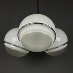 Gino Sarfatti large globe chandelier Italy 1960s