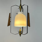 Vintage pendant lamp by Stilnovo Italy 1950s Mid-century italian lighting
