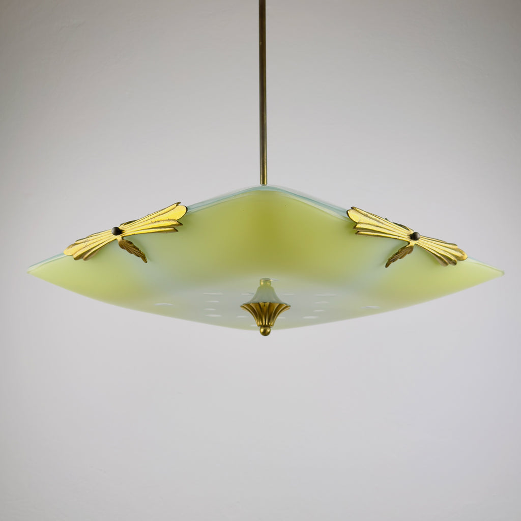Art Deco Vintage Chandelier, Italy 1930s