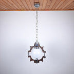 Vintage murano pendant lamp Mazzega Italy 1970s MCM Space Age