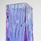 Vintage textured murano glass vase Tronchi, Italy 1970s