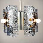 Mid-Century AV Mazzega Murano Glass Chandelier: Italian Space Age Lighting