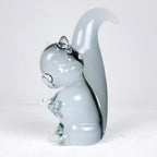 Murano Smokey Glass Squirrel Sculpture - V. Nasson Italy 1970s