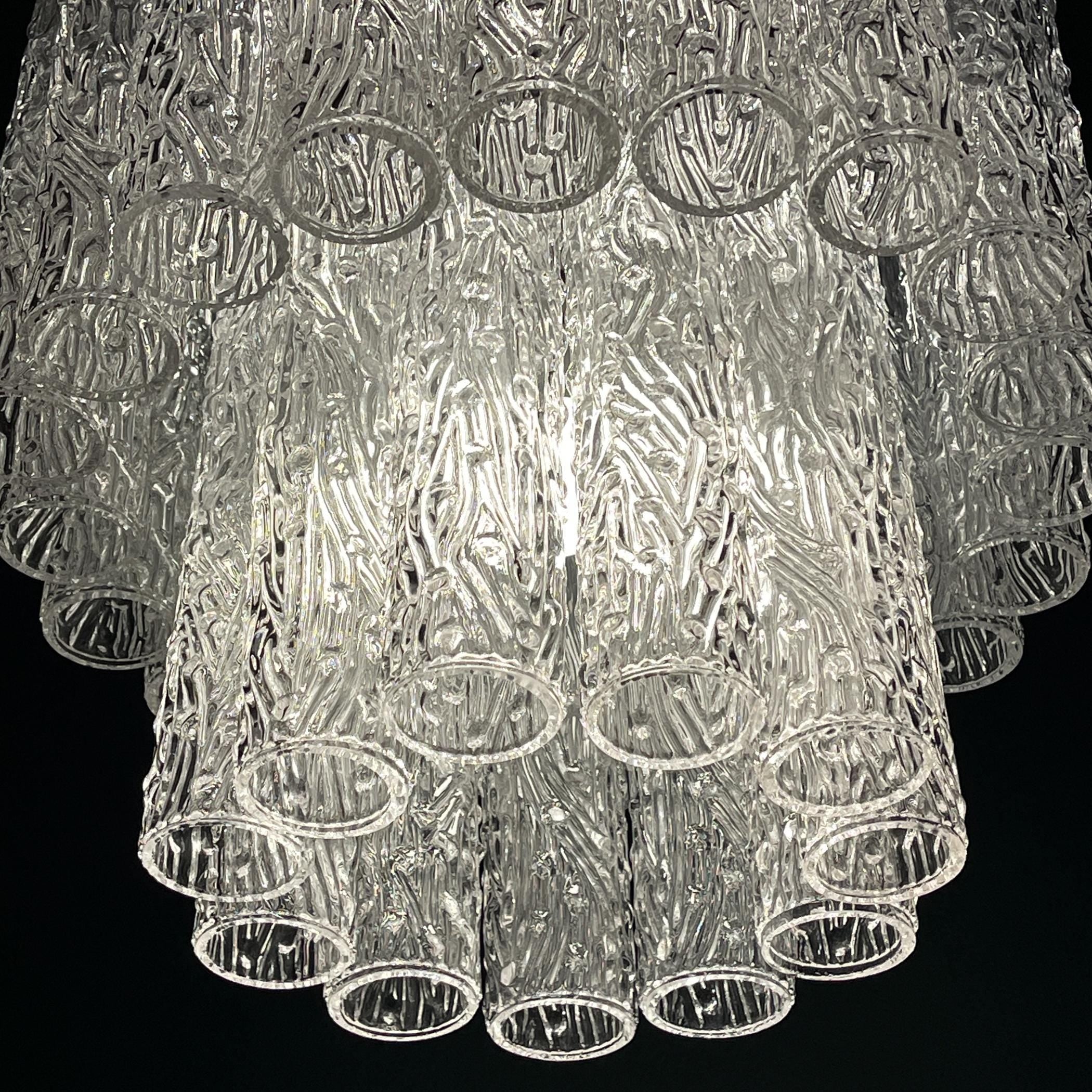 Classic Murano chandelier Tronchi by Venini, Italy 1960s