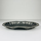 Antique pewter tray or fruit bowl, Italy, 1900s