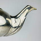 Vintage silver plated teapot, Italy 1950s