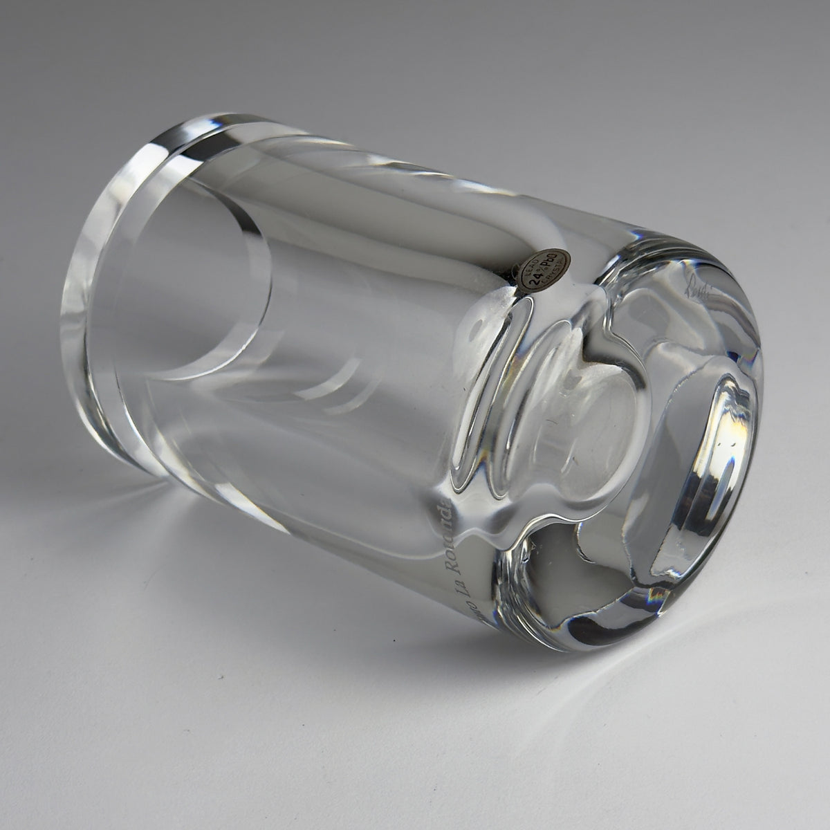 Mercedes-Benz Auto Rotonda Crystal Glass Vase by Il Giugno, 2003, Italian Design, 24% Lead Crystal