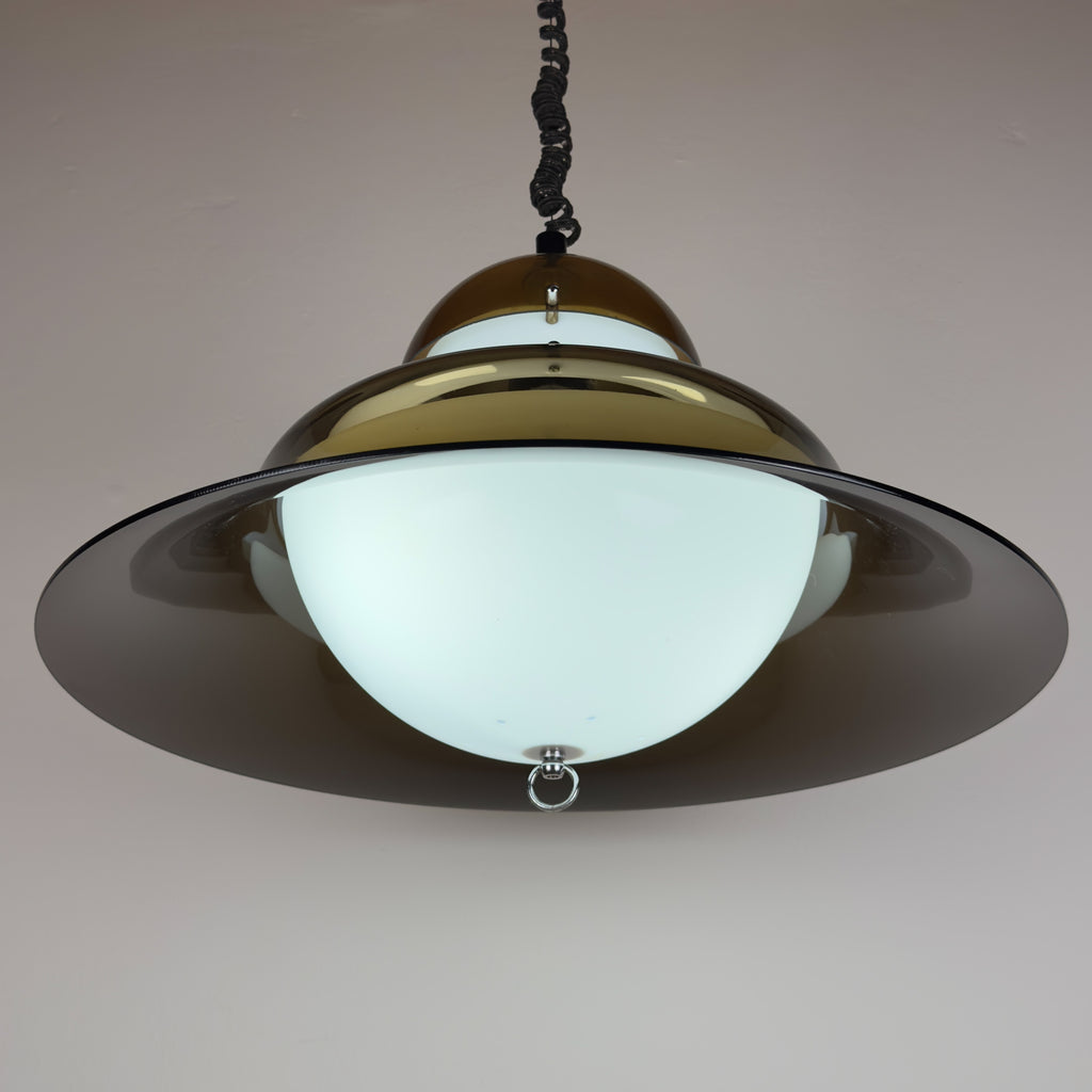 Vintage pendant lamp by Sijaj Hrastnik, style KD14 Sergio Asti for Kartell, Yugoslavia 1960s
