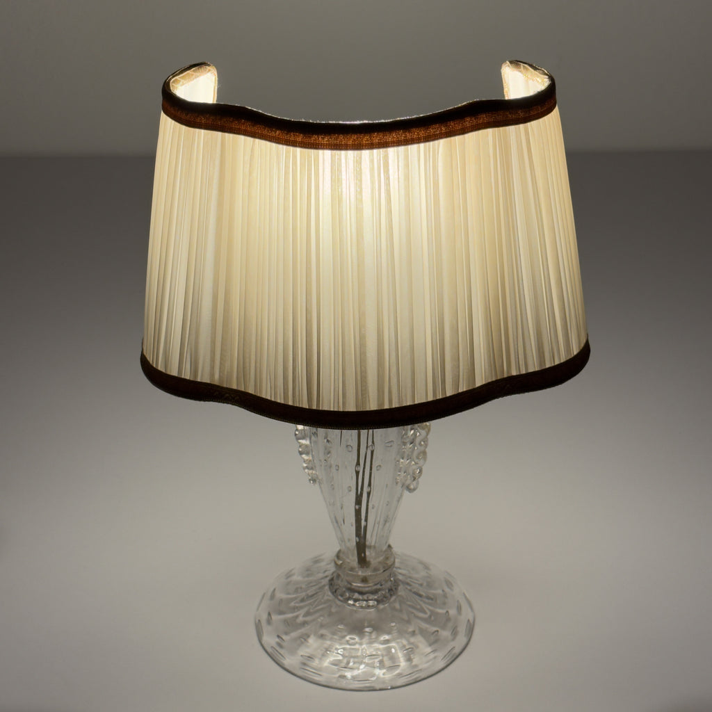 Original Murano glass table lamp by Barovier and Toso, Italy 1980s