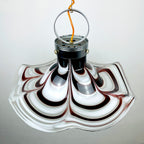 Original murano pendant lamp Flower by AV Mazzega Italy 1970s