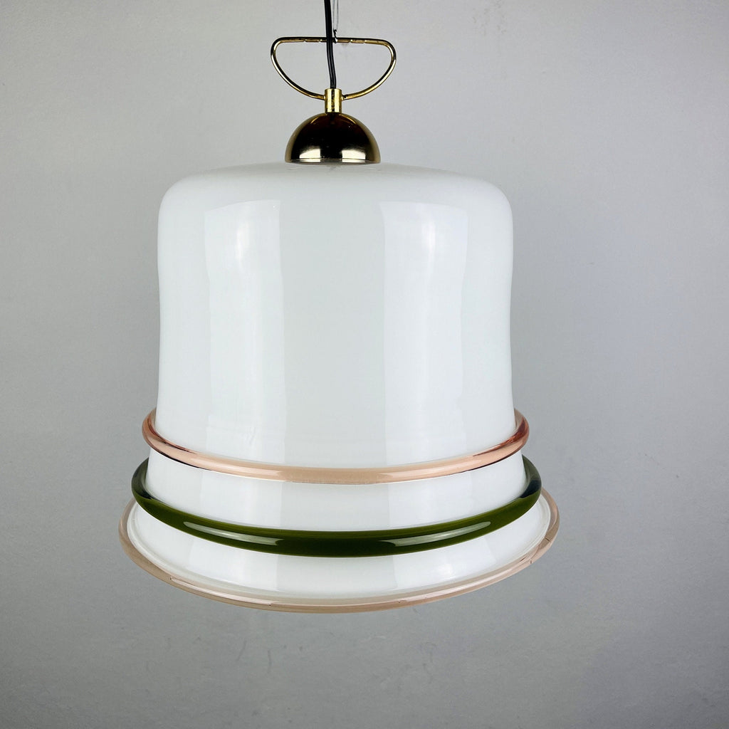 Vintage murano pendant lamp Italy 1970s Space age Retro lighting