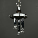 Murano glass pendant lamp  Italy 1970s Space age Mid-century modern italian lighting