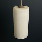 Mid-century opalin glass pendant lamp Italy 1960s Industrial italian lighting