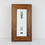 Vintage Wood Murano Wall lamp Italy, 1970s MCM Sconce Lamp
