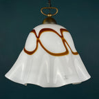 Vintage Fazzoletto Murano Glass Pendant Lamp: Mid-Century Italian Lighting