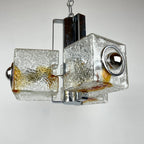 Toni Zuccheri Murano Glass Cube Chandelier for VeArt, 1970s