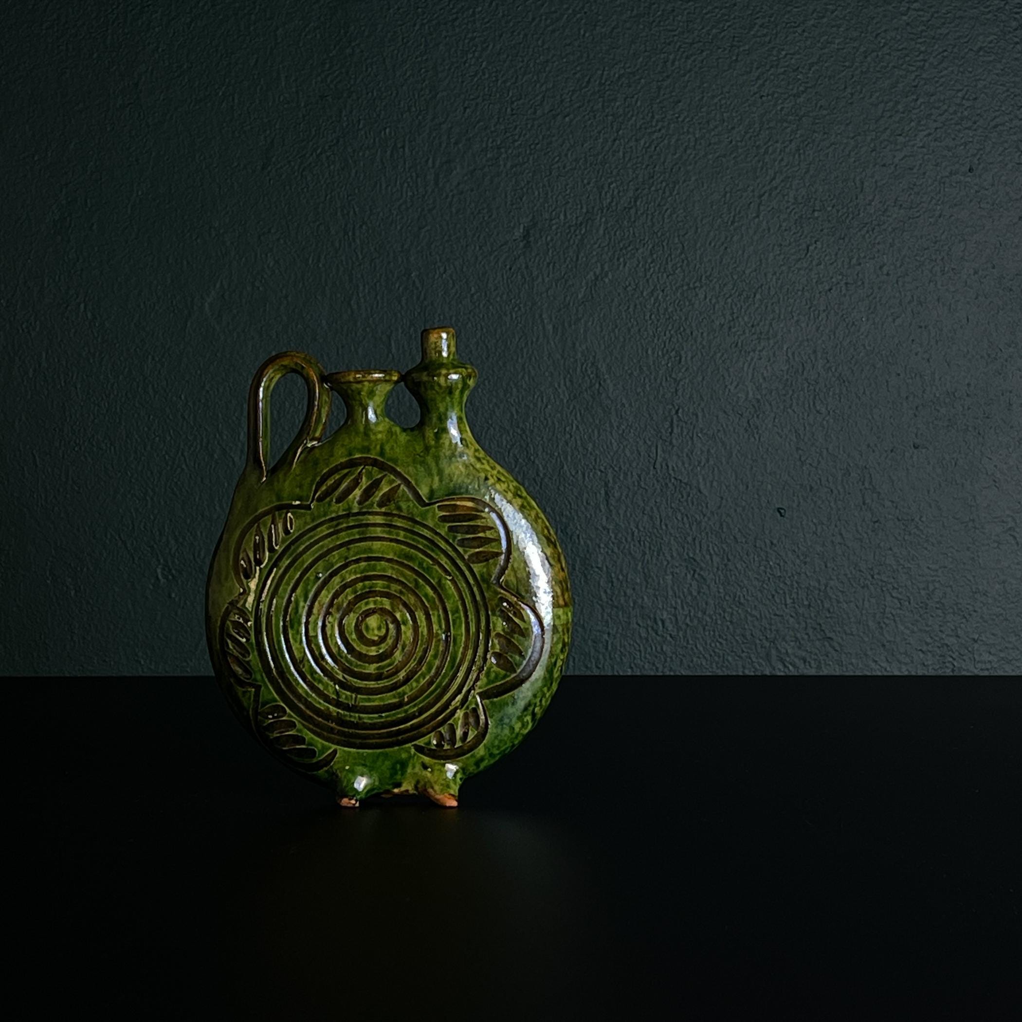 Vintage ceramic bottle by Velimir Dordevic, Serbia, 1970s