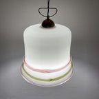Vintage murano pendant lamp Italy 1970s Space age Retro lighting