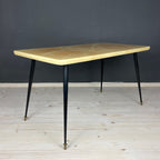 Mid-century beige coffee table Italy 1950s Art deco Vintage Italian Modern