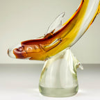 Original murano sculpture Shark by Michele Rossetto, Italy 1979
