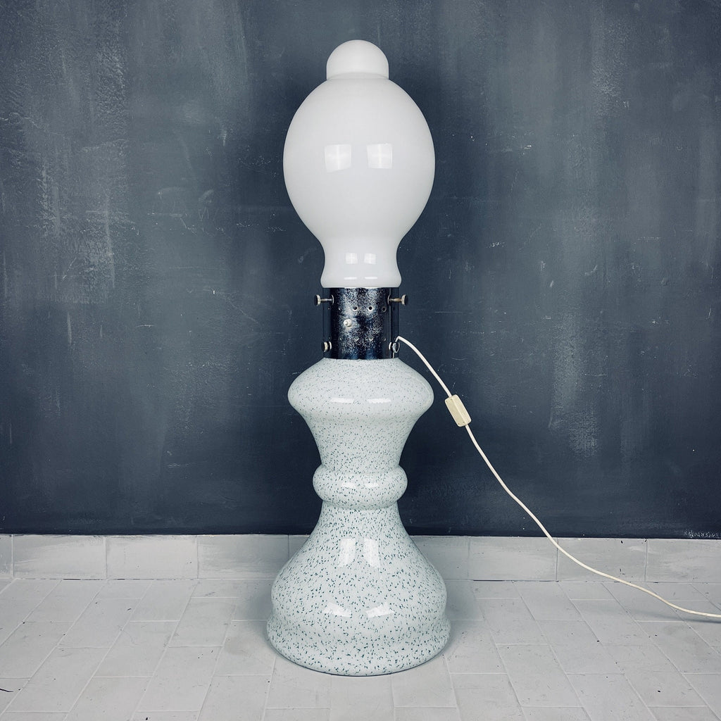 Vintage Murano Glass Floor Lamp: BIRILLO by Carlo Nason, 1960s Italian Design