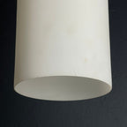 Mid-century opalin glass pendant lamp Italy 1960s Industrial italian lighting