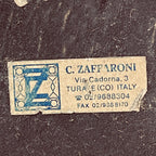 Retro black desk lamp by C. Zaffaroni, Turate (Como), Italy 1980s, retro home office