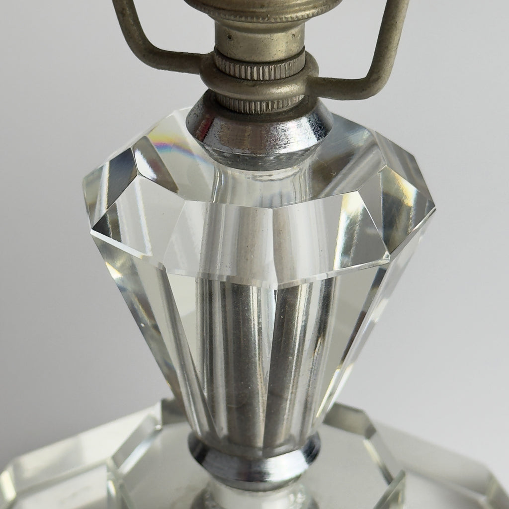 Vintage glasses table lamps, Set of 2, Italy 1950s
