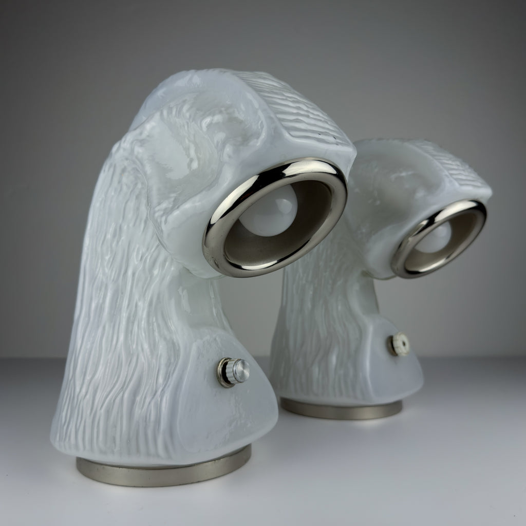 Table Lamp Osso by Carlo Nason for Mazzega, Italy 1970s, Set of 2