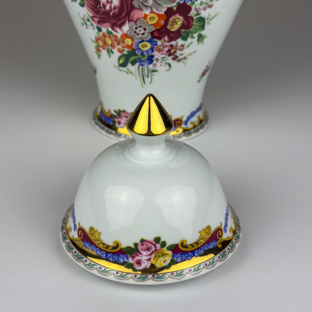 Vintage porcelain ginger jar by Limoges, France, 1970s