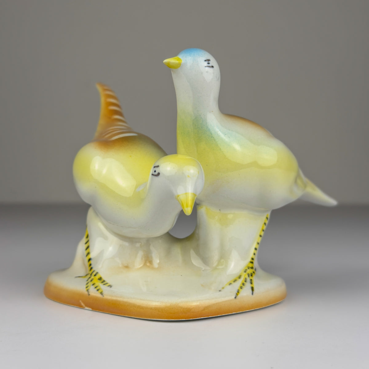Vintage ceramic figurine Birds Vintage Yugoslavia 1950s