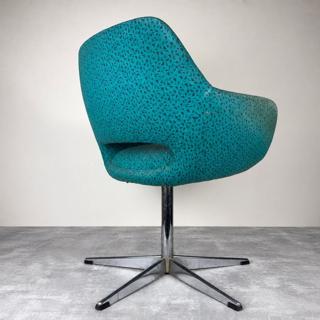 Vintage Mid-Century Modern Swivel Chair: Stol Kamnik, Yugoslavia 1970s