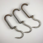 Vintage Iron Steel Butchers Hook, Austria 1970s