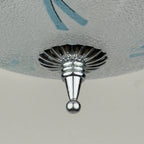 Vintage Pendant Light Flower, Italy 1960s