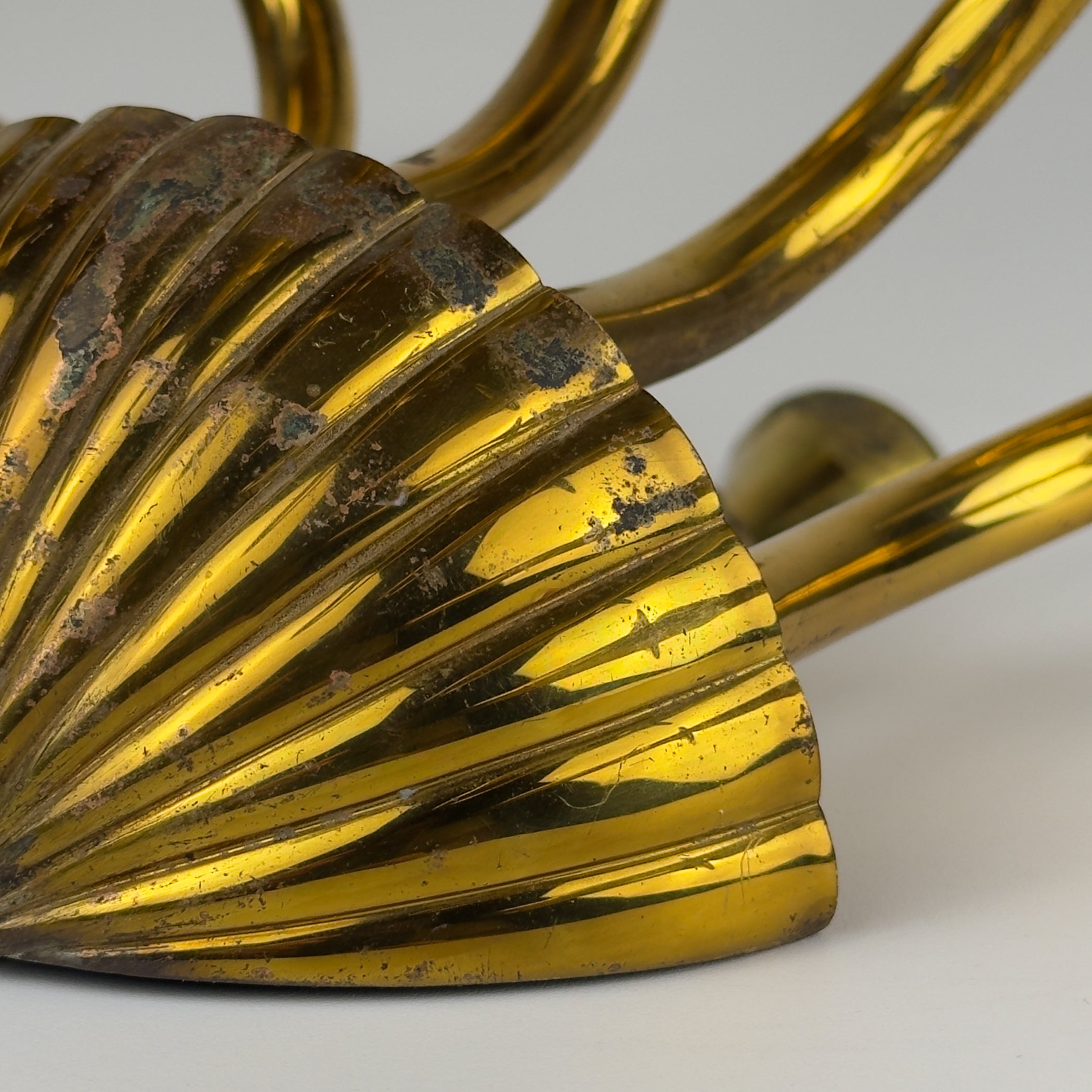 Vintage brass wall lamp by Stilnovo, Italy, 1950s