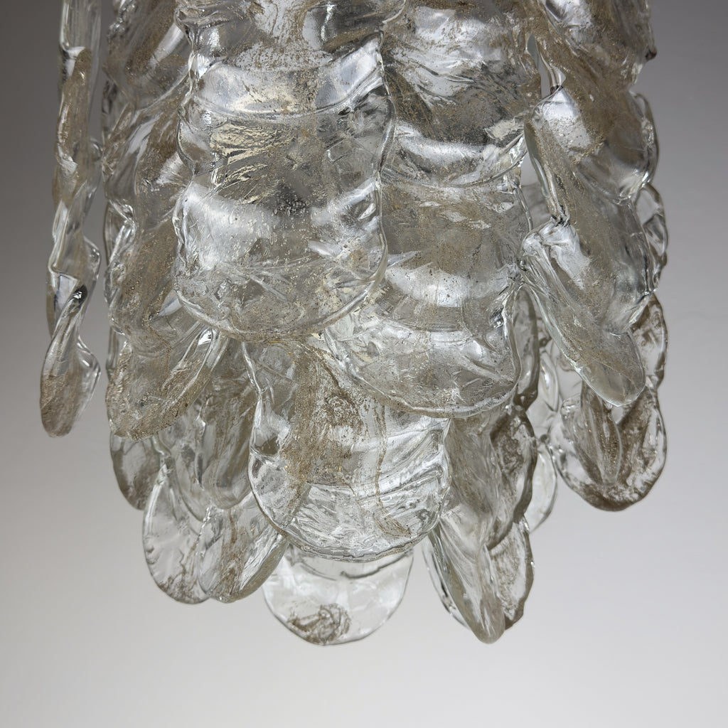 Vintage Murano chandelier by Mazzega, Italy 1970s