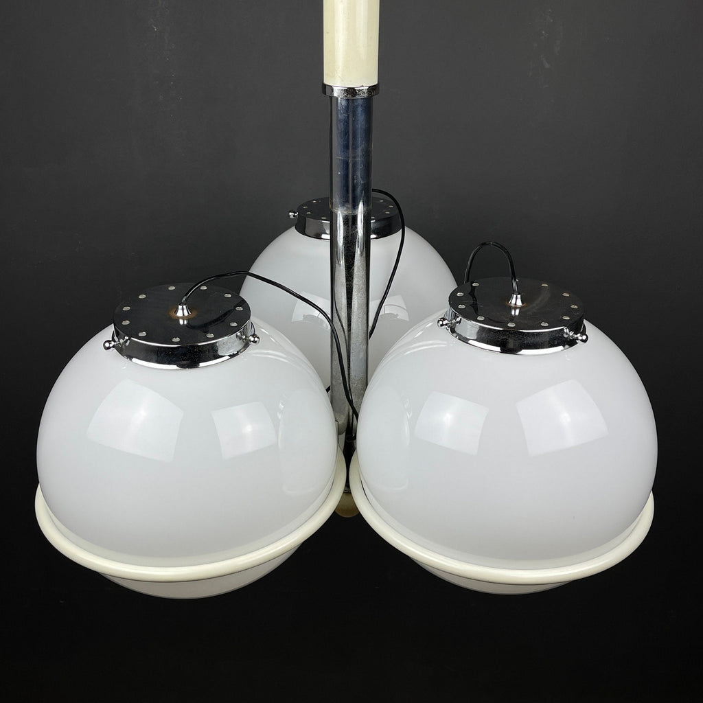 Gino Sarfatti murano glass globe chandelier Italy 1960s