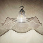Murano glass pendant lamp Italy '70s Mid-century modern lighting