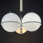 Gino Sarfatti murano glass globe chandelier Italy 1960s