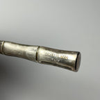 Vintage silver plated cake spatula with a bamboo-shaped handle, Italy 1950s