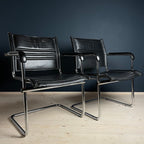 Mid-Century Bauhaus Cantilever Chair Set: Stol Kamnik, Mart Stam Design