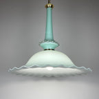 Vintage Murano glass pendant lamp by Venini, Italy 1970s, Mid-century Italian modern