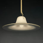 Cinea pendant lamp by Giusto Toso for Leucos Italy 1970s Mid-century italian modern lighting