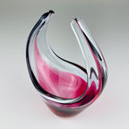 Vintage small murano vase Italy 1970s, Mid-century modern design