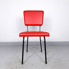 Vintage Red Dining Chair: Mobili Polli Italian Mid-Century Design