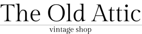 The Old Attic Vintage Shop logo featuring the text 'The Old Attic' in a large serif font, with 'vintage shop' underneath in a smaller sans-serif font, separated by a thin horizontal line on a white background.